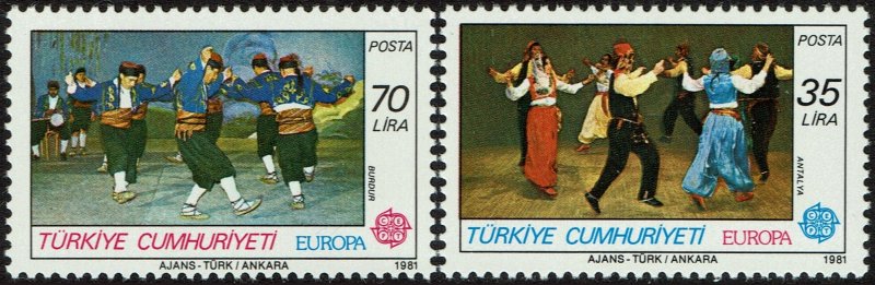 Turkey #2178-2179  MNH - Europa (1981)