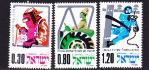 Israel #555 - 557 Occupational Safety MNH singles