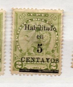 Paraguay 1907 Early Issue Fine Mint Hinged 5c. Surcharged 281515