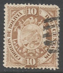 BOLIVIA 43 VFU ARMS PARIS ISSUE J81-1