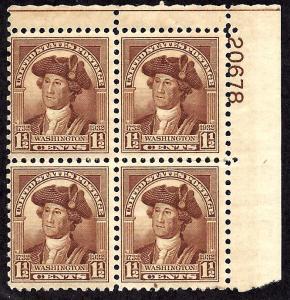 706 Mint,OG,NH... Plate Block of 4... SCV $27.50