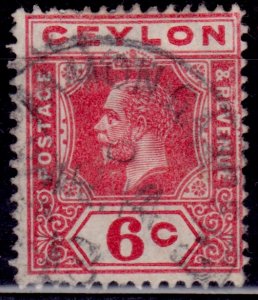 Ceylon, 1912, KGV, 6c, sc#204, used