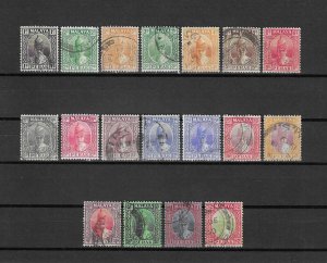 MALAYA/PERAK 1938/41 SG 103/120 USED Cat £190