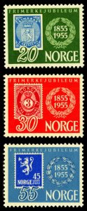 Norway 1955 Scott #337-339 Mint Never Hinged