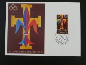 boy scout & girl guides scouting maximum card Liechtenstein 1981/24