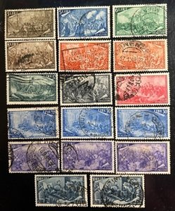 Italy Scott# 495,497-506 Used F/VF Lot of 17 Cat $79.40