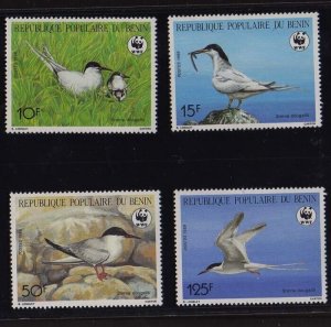 Benin 1989 Sc 657-660 WWF set MNH