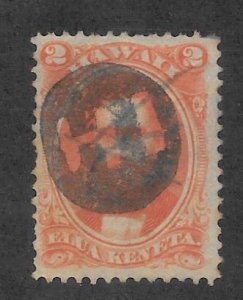 HAWAII Scott #31 Used 2c w/ Shaffer 2-200 Scarcity 8 Cancel