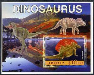 Liberia 2005 Dinosaurs #5 perf souvenir sheet unmounted mint