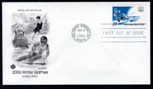 US 3995 Winter Olympics PCS U/A FDC