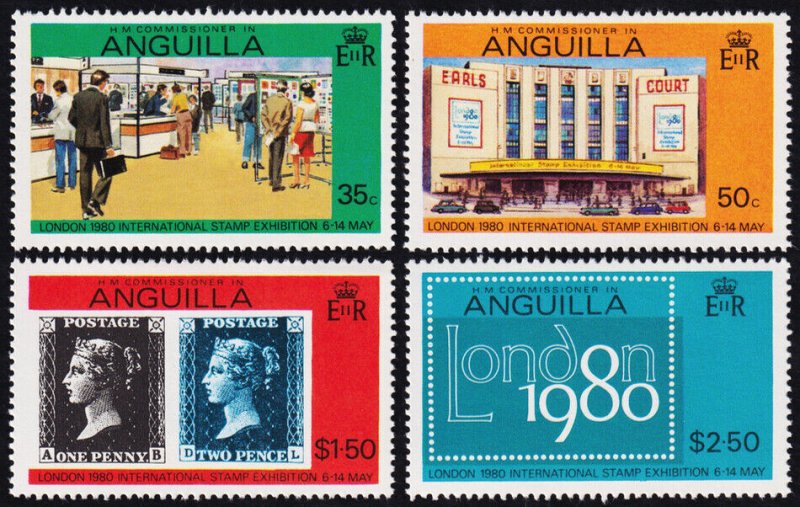 Anguilla Scott 371-374 (1979) Mint NH VF Complete Set C 