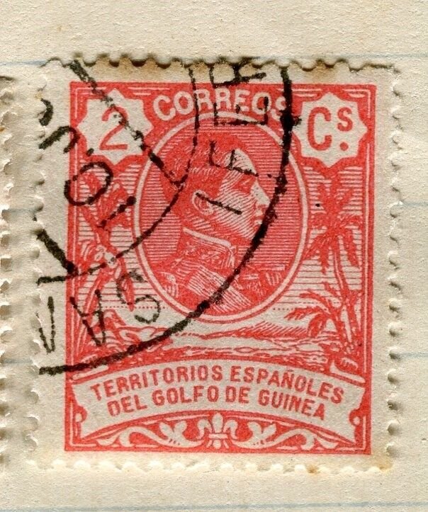 SPANISH GUINEA; 1909 early Alfonso issue fine used 2c. value