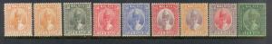 Malaya Perak 85A, 86, 89, 89A, 91, 92 to 95 - mh stamps