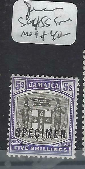 JAMAICA   (P3103B)   ARMS 5/-  SG 45S  SPECIMEN    MOG