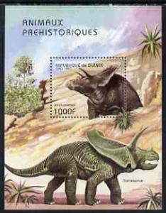 Guinea - Conakry 1997 Prehistoric Animals perf m/sheet un...