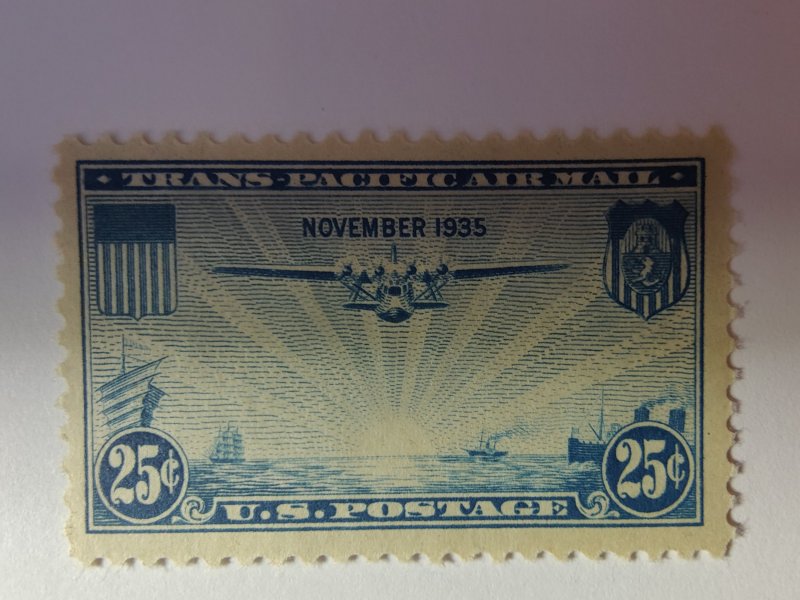 SCOTT #C20 SINGLE AIR MAIL MINT NEVER HINGED GREAT CENTERING !!