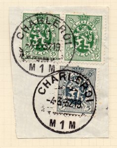 Belgium 1928-32 Early Issue Fine Used 35c. Postmark Pieces NW-199768