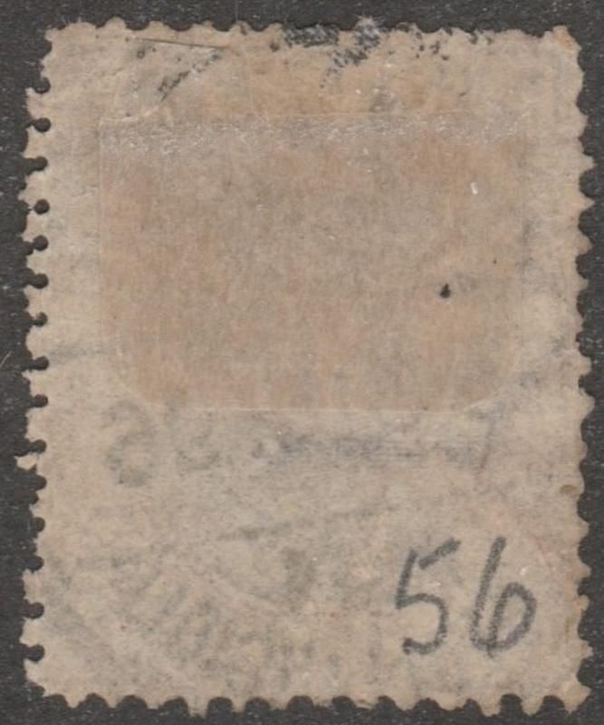 Italy Scott# 56, una lira, socked on the nose PM, #M878