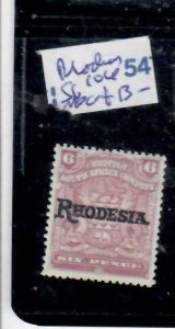 RHODESIA  6D ARMS    SC 106   MOG        P0322B H