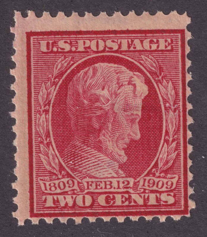 Sc# 367 U.S 1909 Abraham Lincoln 2¢ perf centennial issue  MNH CV $9.50