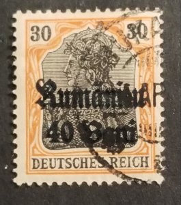 Scott  3N12 - 1918 - Germania Surcharged Germany Used Stamp z5780