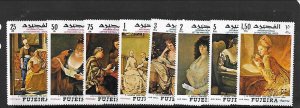 FUJEIRA Mi 274-83 NH issue of 1968 - ART