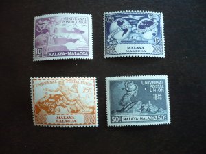 Stamps - Malacca - Scott# 18-21 - Mint Never Hinged Set of 4 Stamps