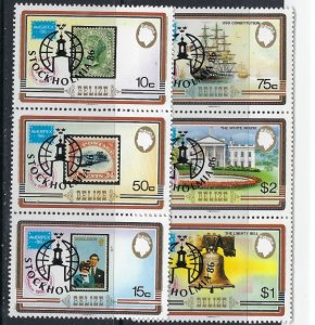 Belize 835-36 MNH 1986 Overprints (ak2770)