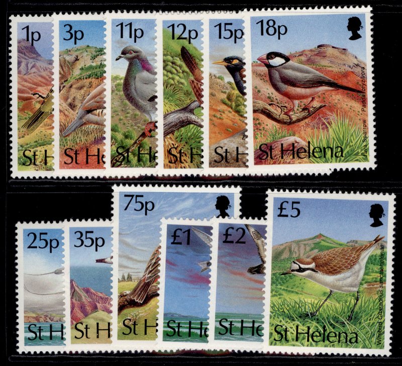 ST. HELENA QEII SG636-647, 1993 birds set, NH MINT. Cat £28. 