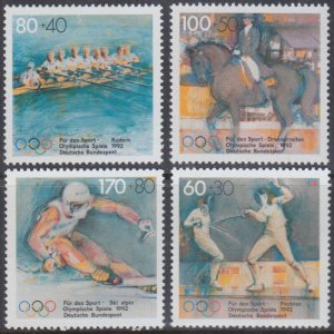 GERMANY Sc # B724-7 CPL MNH SET of 4 - VARIOUS OLYMPIC SPORTS