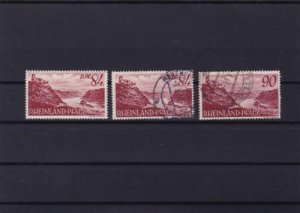 germany rheinland and pfalz 1948  mint and  used stamps  ref r14282