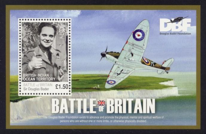 British Indian Ocean Territory Sc# 405 MNH WWII Aces (S/S)