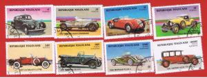 Togo #1249-1256 VF used  Classic Cars Free S/H