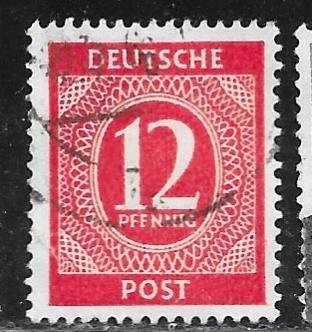Germany 538: 12pf Numeral, used, F-VF