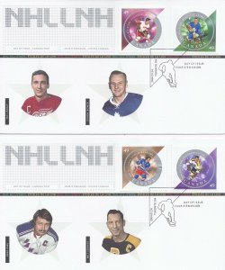 CANADA #2017 NHL ALL-STARS - LINDSAY,BOWER,PARK,SCHMIDT,DIONNE,ROBINSON - Set 3