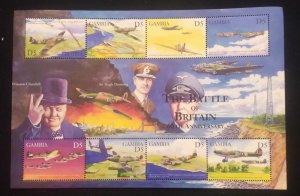 O) 2000 GAMBIA, BATTLE OF BRITAIN, CHURCHILL, HURRICAINE, SPITFIRE OVER RIVER TH