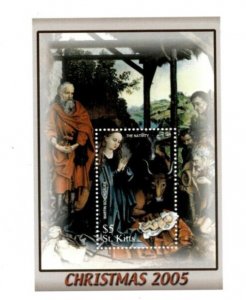 Saint Kitts 2005 - Christmas - Souvenir Stamp Sheet - Scott #643 - MNH