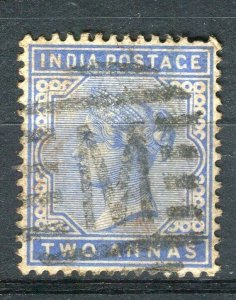 INDIA; 1890s early classic QV issue fine used value + Lettered Postmark