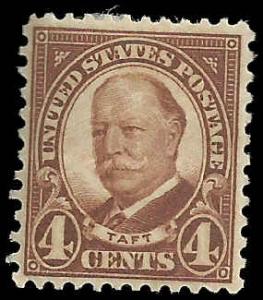 # 685 Mint Hinged Brown Taft