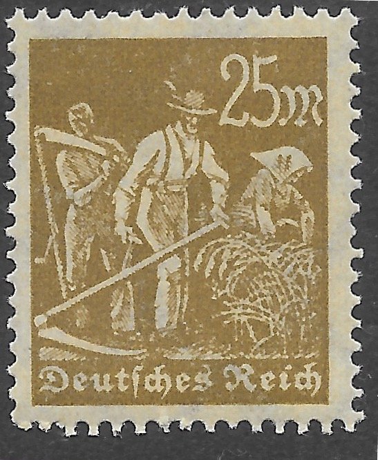 Germany inflation stamps issued 1921 - 1924