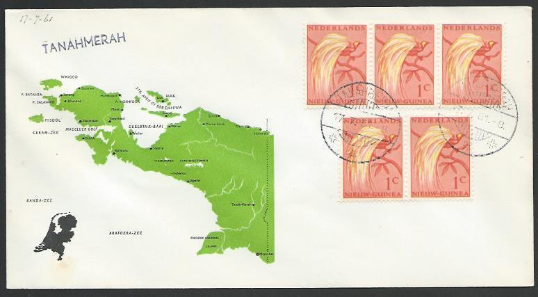 NETHERLANDS NEW GUINEA 1961 cover TANAHMERAH cds...........................52864