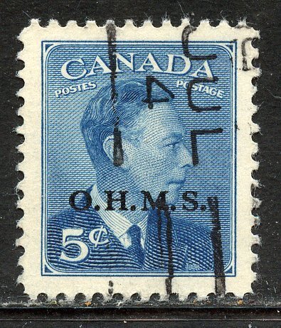 Canada # O15A, Used. CV $ 1.50