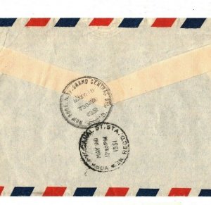 BERMUDA KGVI Cover *USA MIXED FRANKING* 1951 Express Air Special Delivery EB235