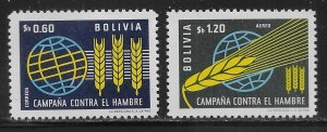 Bolivia 471, C249 Freedom From Hunger set MNH