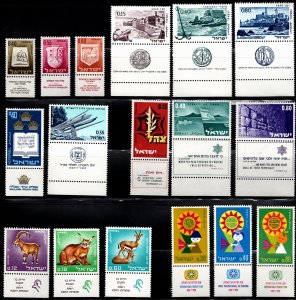 ISRAEL 1967 YEAR SET #334-360 MNH W/ TABS F-VF CV: $6.50