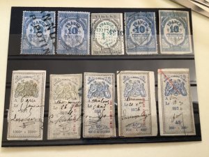 France vintage Revenue stamps A4223