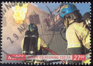 Norway - 2011 - recent used Fireman stamp #1649 $ 4.50 cv Lot #433