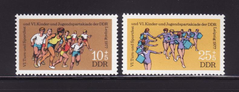 Germany DDR B183-B184 Set MNH Sports (A)