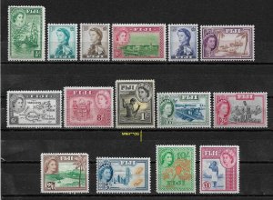 Fiji 1954-56, Set Scott # 147-162,VF MLH*OG  (BL-II)