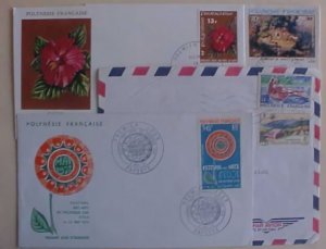 TAHITI 4 COVERS INCLUDES 3 FDC 1972 / 1982